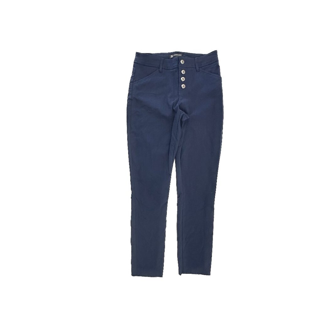 INC Skinny Crop Button Fly Women's size 2‎ Navy Chino Pants